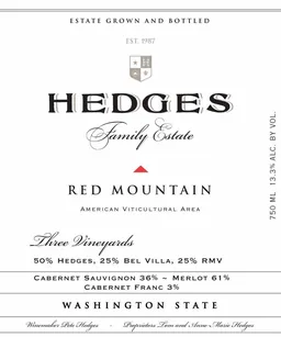 Hedges Family Estate 'Three Vineyards' Red Blend