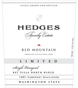 Hedges Family Estate Bel'Villa Vineyard North Block Cabernet Sauvignon