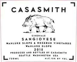 K Vintners CasaSmith Cinghiale Sangiovese