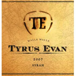 Tyrus Evan Walla Walla Valley Syrah