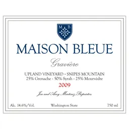 Maison Bleue Winery Graviere Upland Vineyard GSM