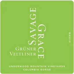 Savage Grace Wines Underwood Mountain Vineyards Gruner Veltliner