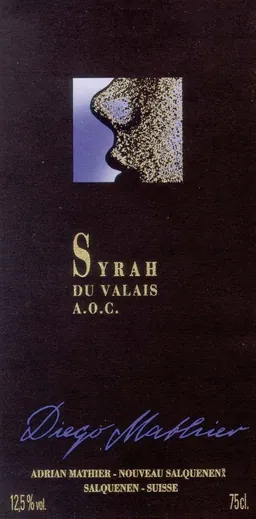 Syrah du Valais Diego Mathier