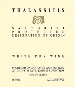 Gaia Santorini Thalassitis Assyrtiko