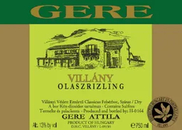 Villany Olaszrizling