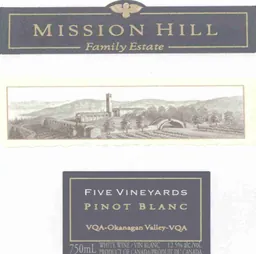 Mission Hill Family Estate Five Vineyards Pinot Blanc