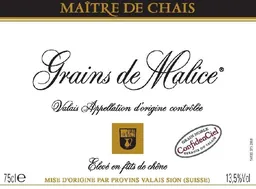 Grains de Malice Vendange Tardive Maitre de Chais