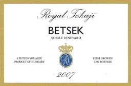 Tokaji Betsek 6 Puttonyos Aszu