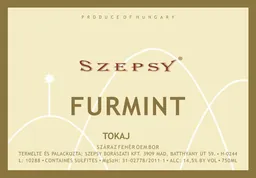 Tokaji Szaraz Furmint