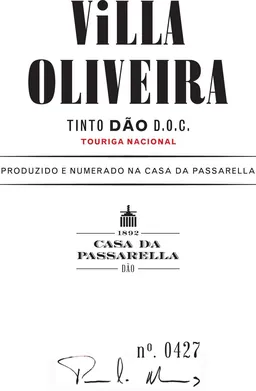 Casa da Passarella Villa Oliveira Touriga Nacional