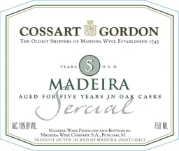 Cossart Gordon & Co 5 Year Sercial Maderia