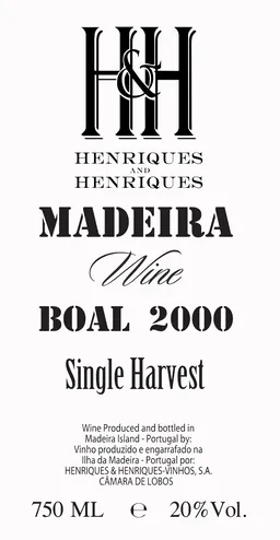 Henriques & Henriques Boal Single Harvest