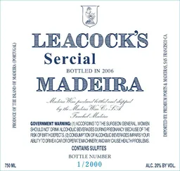 Leacock's Madeira Sercial Vintage