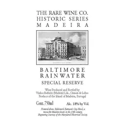 Rare Wine Company Baltimore Rainwater Madeira