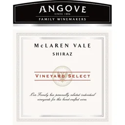 Angove Family Winemakers McLaren Vale Vineyard Select Shiraz