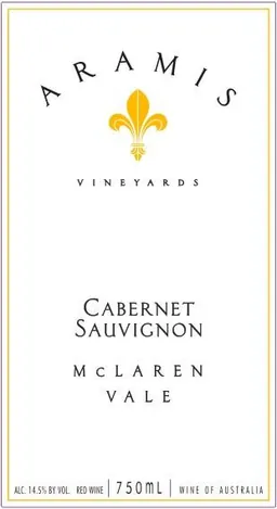 Aramis Vineyards White Label Cabernet Sauvignon