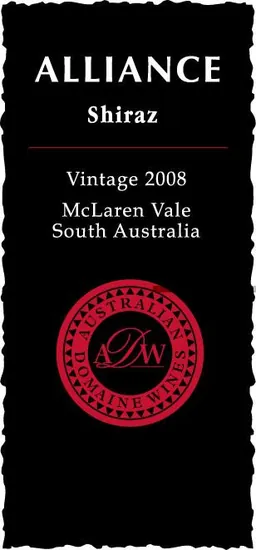 Australian Domaine Wines Alliance Shiraz