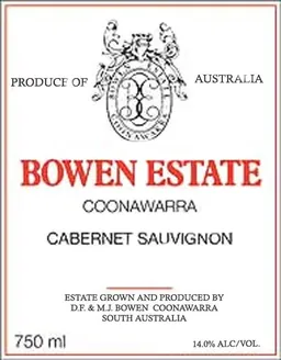 Bowen Estate Cabernet Sauvignon