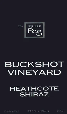 Buckshot Heathcote The Square Peg Shiraz