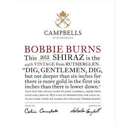Campbells Bobbie Burns Shiraz