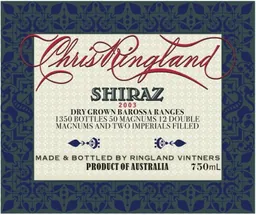 Chris Ringland Three Rivers Dry Grown Shiraz