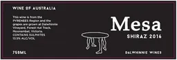 Dalwhinnie Winery Mesa Shiraz