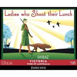 Ladies Who Shoot Their Lunch Wild Ferment Shiraz
