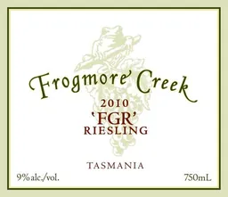 Frogmore Creek Wines Northern Tasmania FGR Riesling