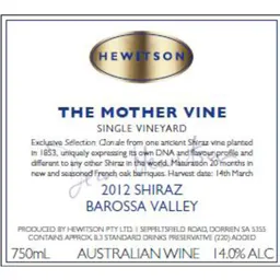 Mother Vine Shiraz