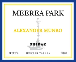 Meerea Park Alexander Munro Shiraz