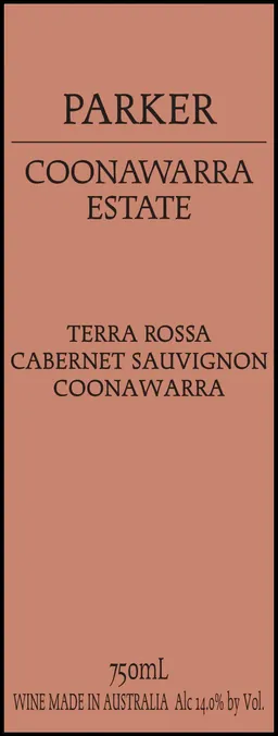 Parker Coonawarra Estate Parker Coonawarra Terra Rossa Cabernet Sauvignon