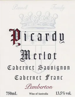 Pemberton Merlot-Cabernet Sauvignon-Cabernet Franc