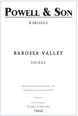 Barossa Valley Shiraz