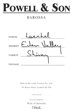 Powell & Son Loechel Eden Valley Shiraz