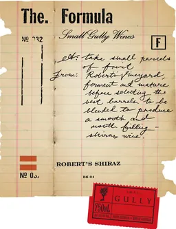 Small Gully The Formula Robert's Shiraz