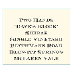 Dave's Block Shiraz