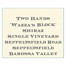 Wazza's Block Shiraz