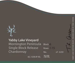 Yabby Lake Single Block Release Block 6 Chardonnay
