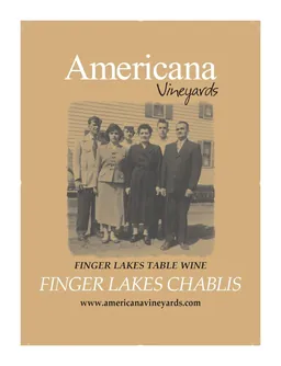 Americana Vineyards Winery Finger Lakes Chablis
