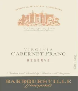 Barboursville Vineyards Reserve Cabernet Franc