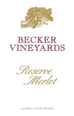 Becker Vineyards Reserve Merlot