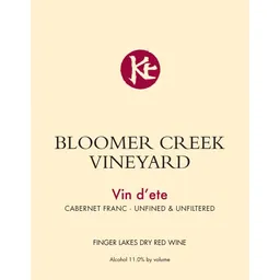 Bloomer Creek Vin d'Ete Cabernet Franc