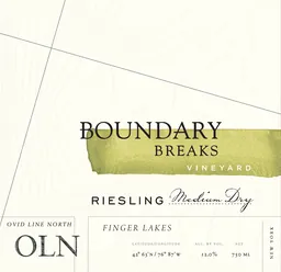 Boundary Breaks Ovid Line North Riesling