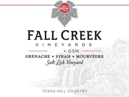Fall Creek Vineyards Salt Lick Vineyards Grenache - Syrah - Mourvedre