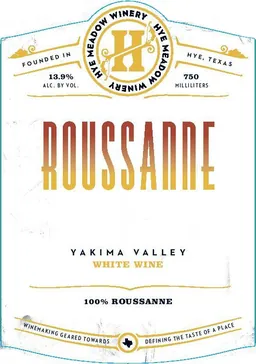 Hye Meadow Winery Roussanne