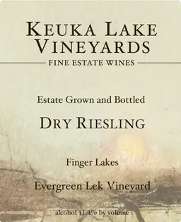 Evergreen Lek Vineyard Dry Riesling