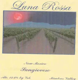 Luna Rossa Winery Sangiovese