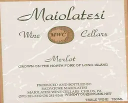Maiolatesi Wine Cellars Merlot
