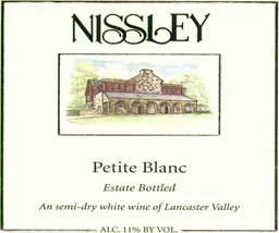 Nissley Vineyards & Winery Estate Petite Blanc