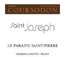 Domaine Coursodon Saint Joseph Le Paradis Saint Pierre